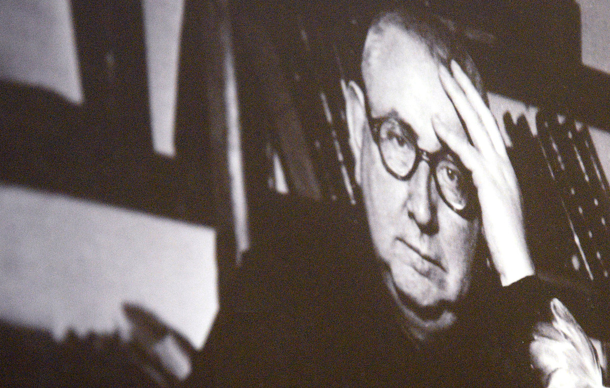 Foto aus der Ausstellung über den Benediktinerpater und Gelehrten P. Thomas Michels (1892-1979) am Rande einer Tagung am 30. November 2018 zur Auflösung der Katholisch-Theologischen Fakultät Salzburg 1938