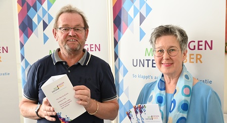 KA-Präsident Ferdinand Kaineder und KAÖ-Generalsekretärin Regina Petrik stellen Projekt 'MITUNTER GEGENÜBER' vor