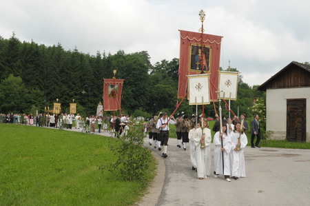 'Klosterumgang' / Fronleichnamsprozession, gro