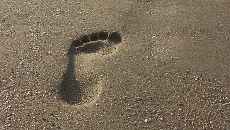 Spuren im Sand
