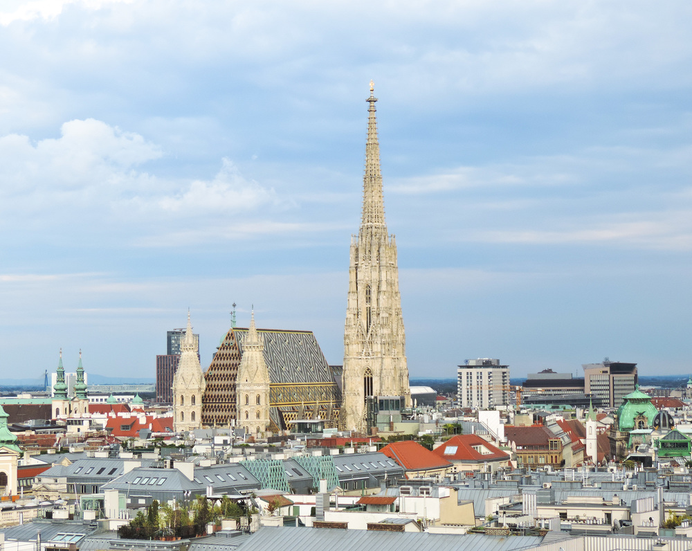 Stephansdom / kathbild.at/Rupprecht, Franz Josef Rupprecht Stephansdom, Blick ?ber die D?cher der Innenstadt / City