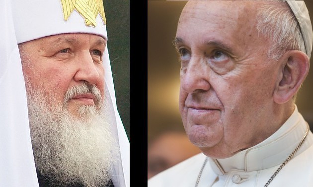 Patriarch Kyrill I. und Papst Franziskus / Wikimedia / UN Photo