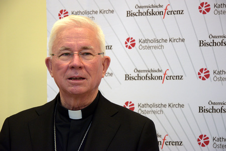Pressekonferenz zum Ende der Herbstvollversammlung der Bischofskonferenz am 13. November 2020 in Wien mit Erzbischof Franz Lackner