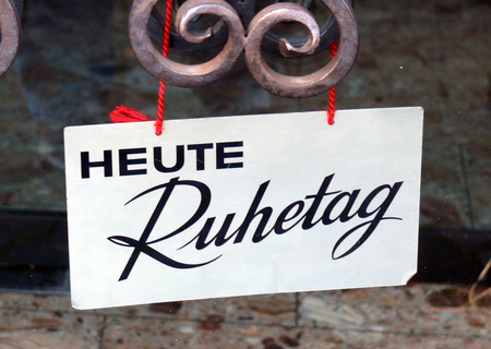 Heute Ruhetag - today closing day / bilderbox.at