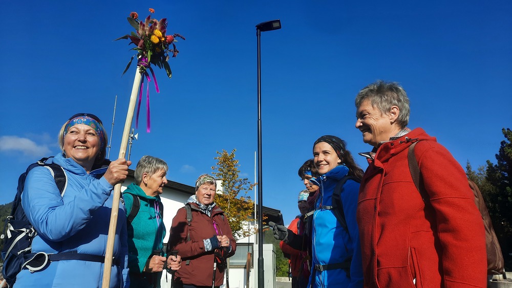 Pilgerinnen beim Frauenpilgertag / Daxecker-Okon